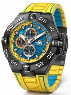Invicta Subaqua Noma IV Men's Watch - 50mm, Yellow, Blue (49877)